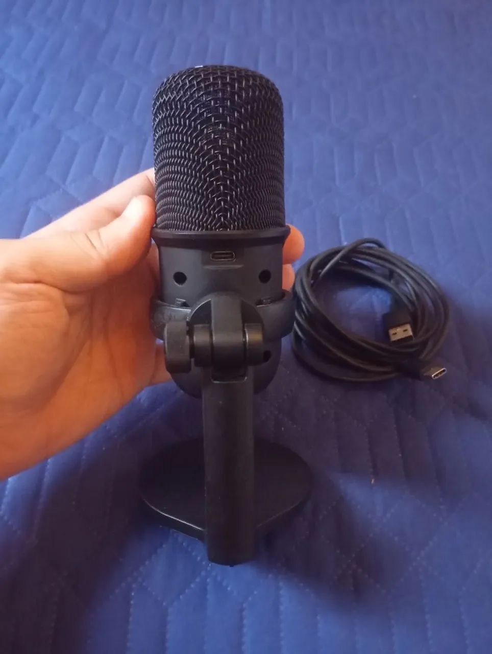 Microfone condensador HyperX Solocast - alta resolução - Foto 3