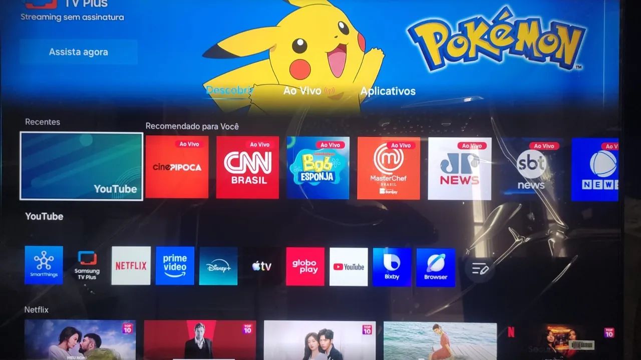 Smart TV terceira Android 50 polegadas 4K comando de voz completo com todos os acessórios - Foto 5