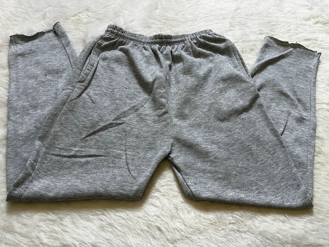 Calça Usada Moletom Cinza Masculina  - Foto 2