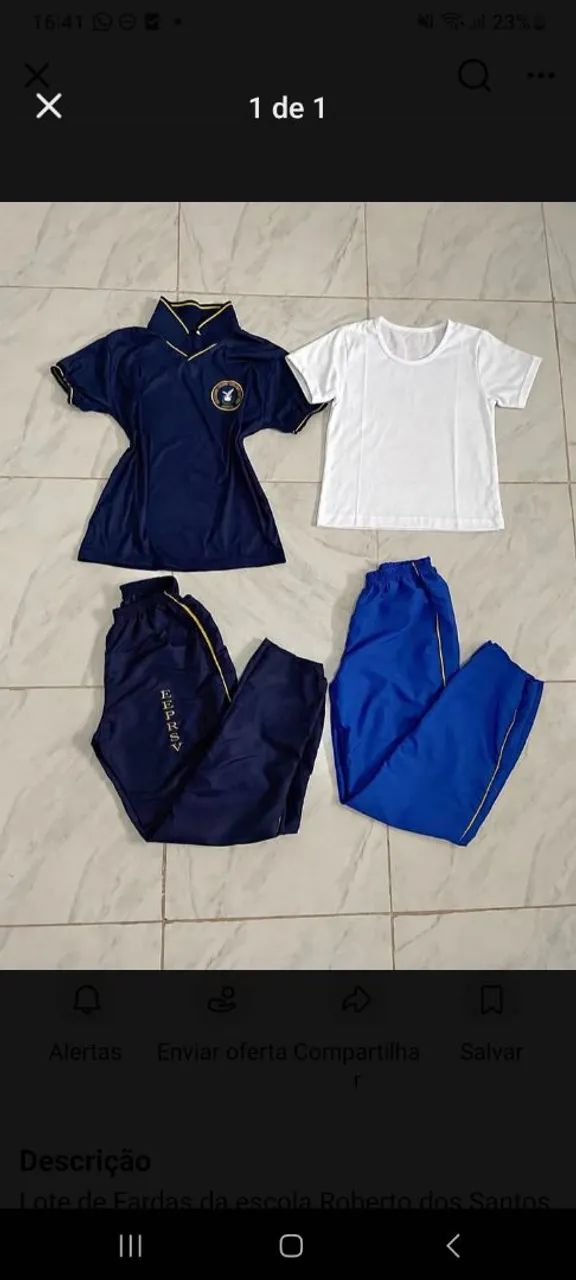 Lote de farda do Roberto $40