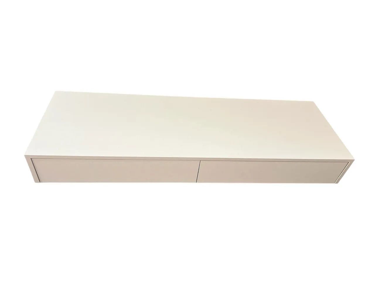 Bancada suspensa Escrivaninha off white 3 gavetas 