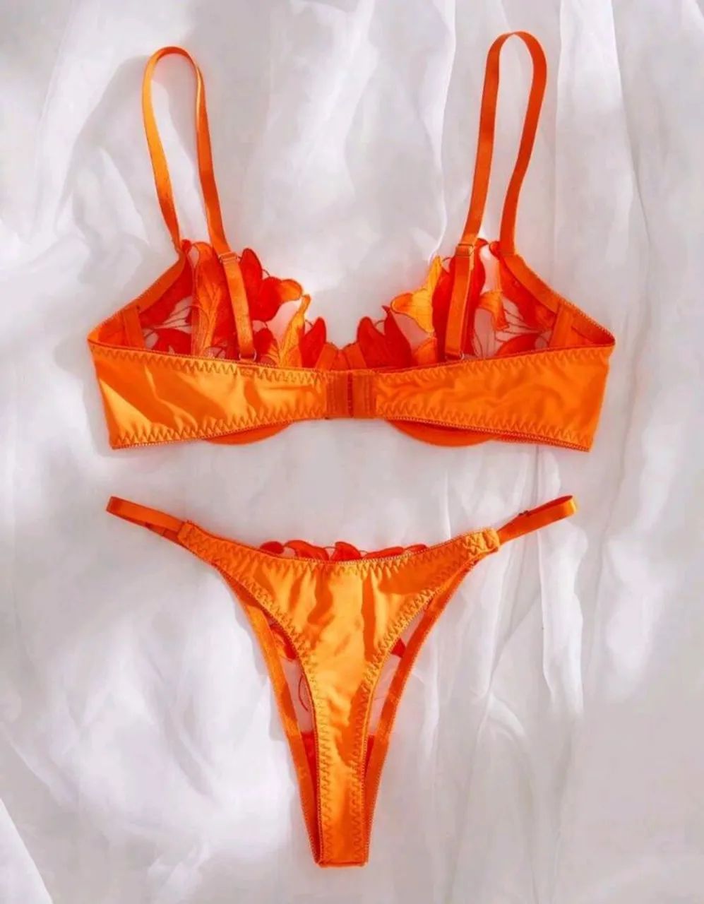 Lingerie bordada Laranja - Foto 3