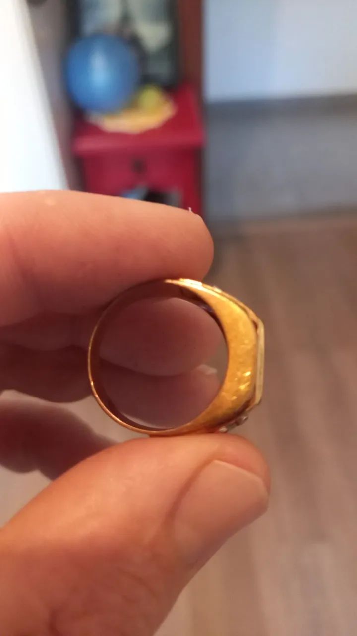 ANEL DE FORMATURA EM OURO 18K MACIÇO  - Foto 2