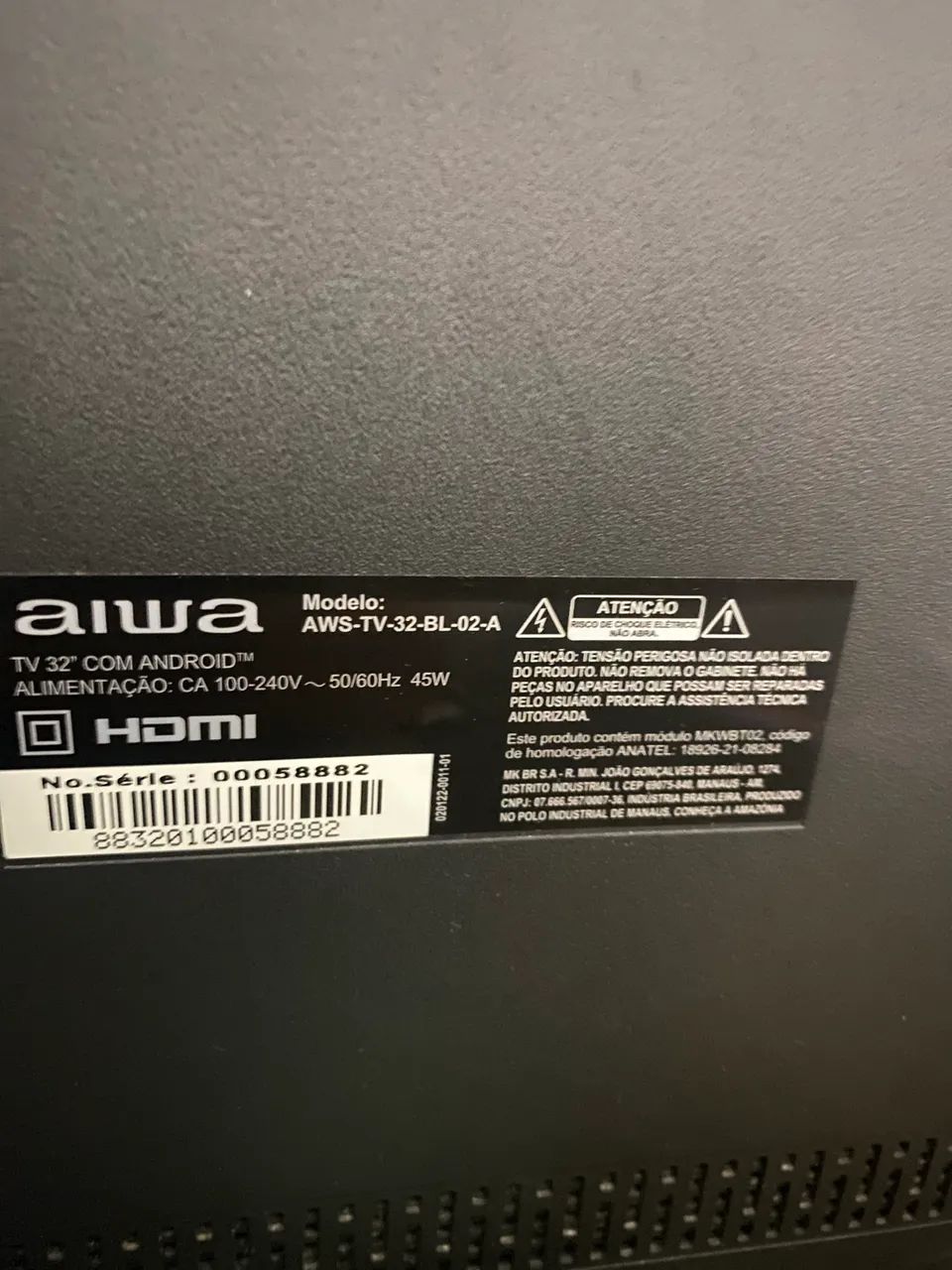Tv aiwa 32? smartv semi nova - Foto 3