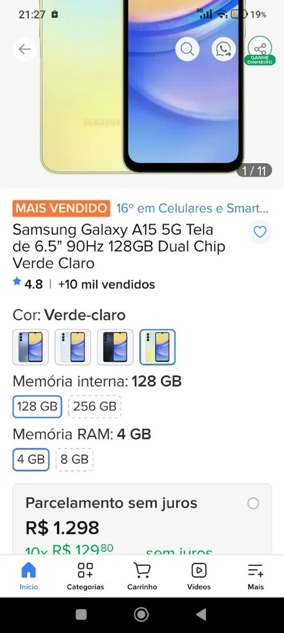 Samsung a15 128 GB - Foto 3