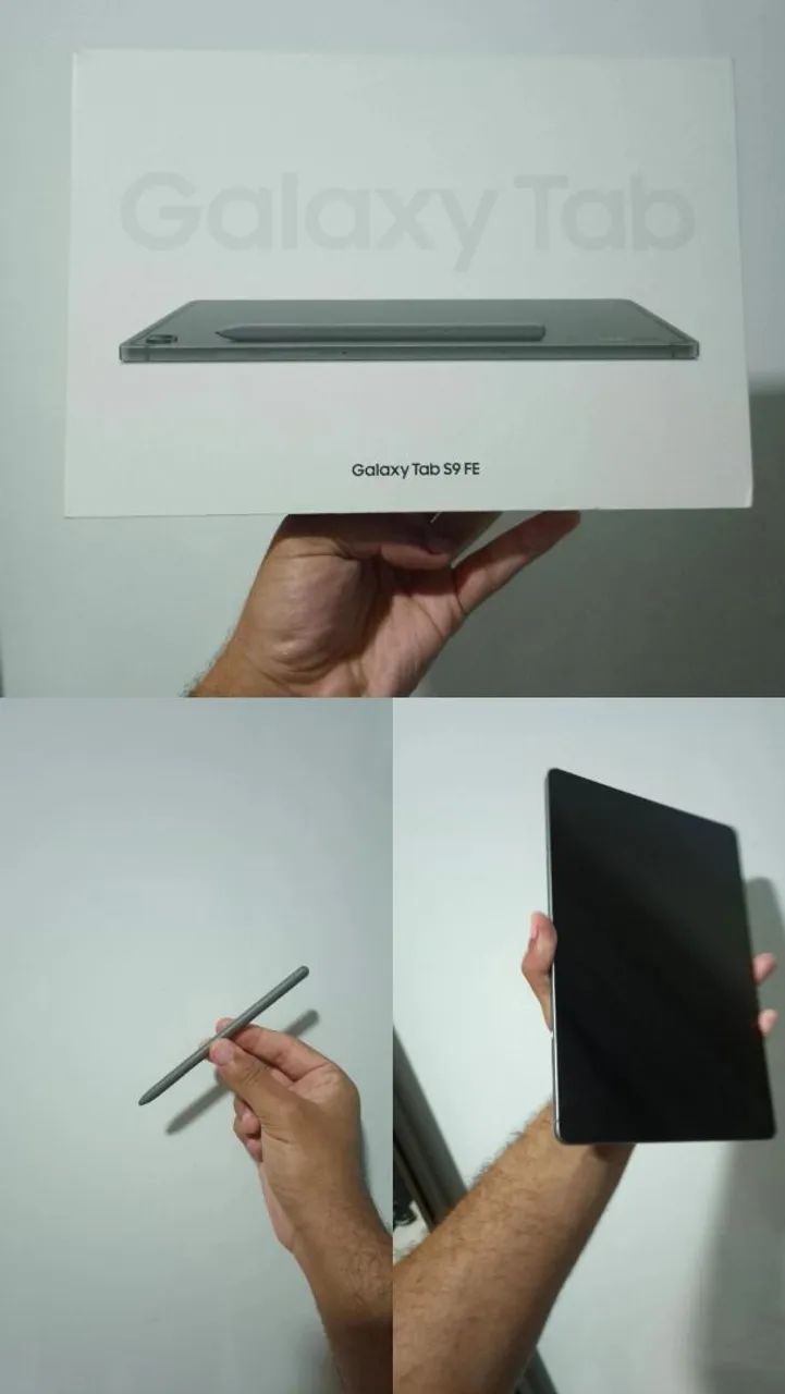 Tab S9 FE com caixa, S pen original, e capa magnética Samsung original!