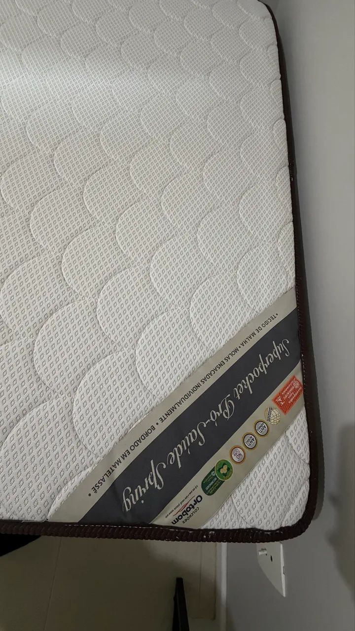 Cama Box Casal + Colchão Ortobom - Foto 3