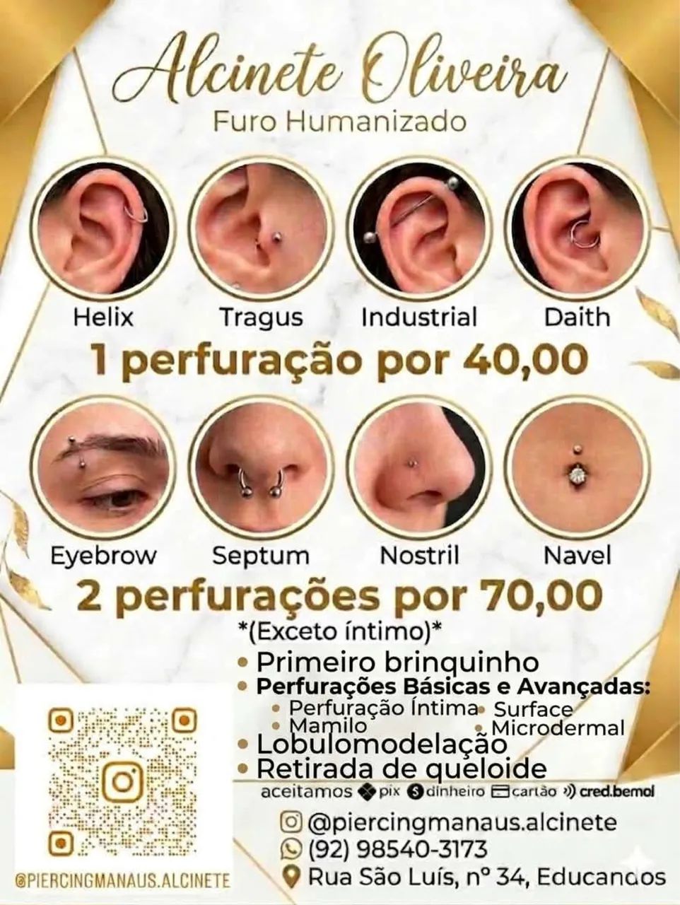 Piercing barato
