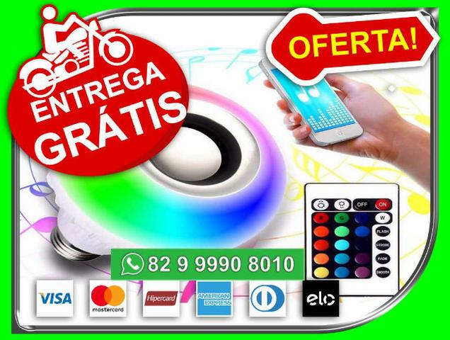 Te.entregamos.gratis SP> Lampada Musical Led Bluetooth + Controle Remoto
