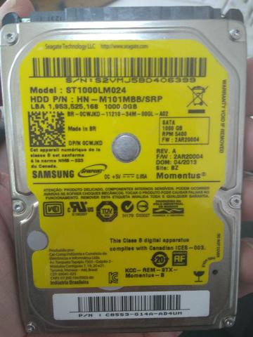 HD Notebook Samsung 1 Tera