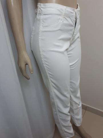 Calça Branca Sarja Denim - Foto 2