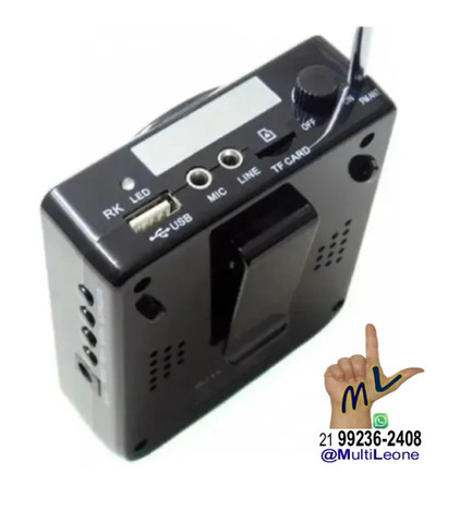 Microfone Digital Megafone Amplificador Kit Professor Palestrante Vendedor Multifunção - Foto 3