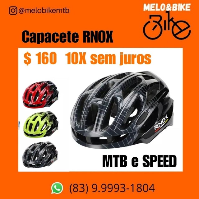 Capacete RNOX MTB e SPEED 10x sem juros