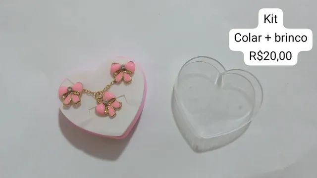 Kit colar + brinco infantil  - Foto 2