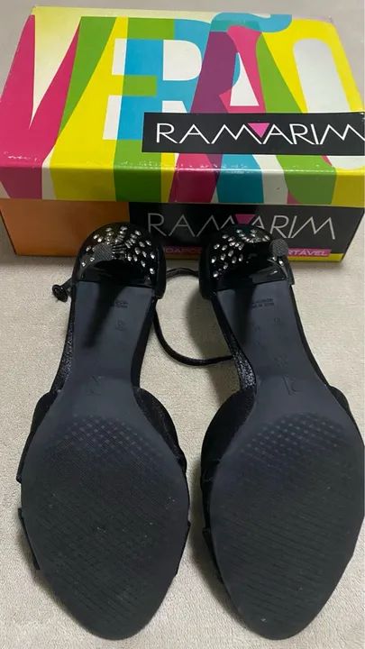 Sandália Ramarim com strass nº39 - Foto 3