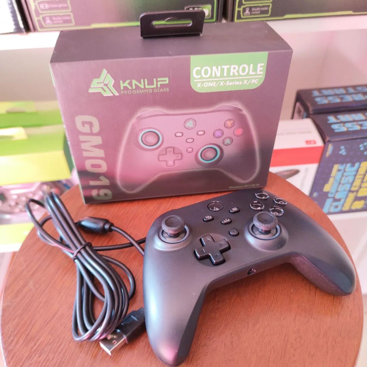 Controle para Xbox one e Pc com fio USB 