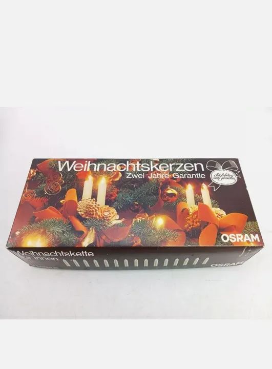 Velas de natal OSRAM..VINTAGE E RARA