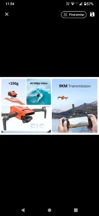 Drone Fimi Mini3 SE 4k R$1.800 na cédula ou criptomoeda - Foto 3