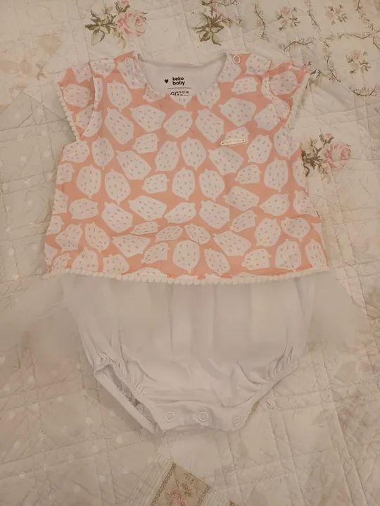 Vestido Bebê com saia de tule Keko Baby 9-12 Meses - novo com etiqueta