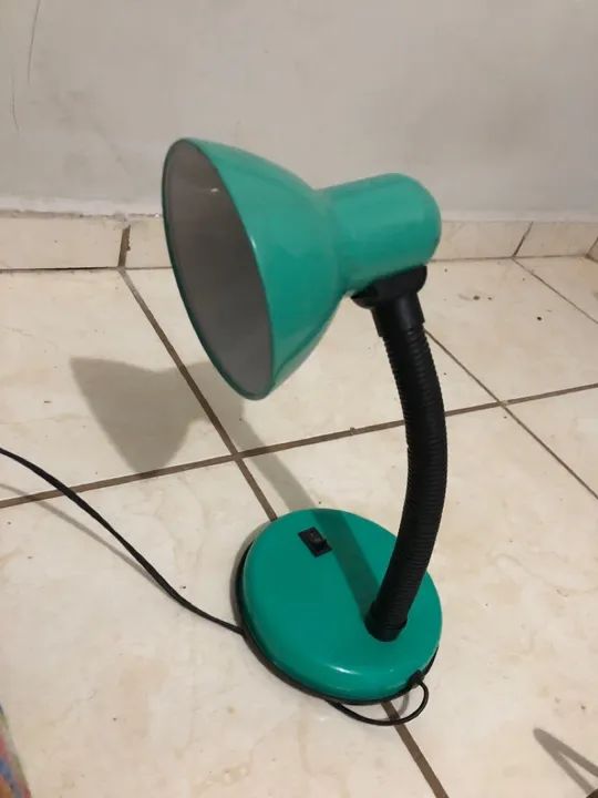 Abajur Luminária de mesa verde