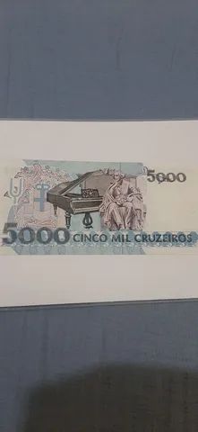 Cédula 5000 cruzeiros  - Foto 2
