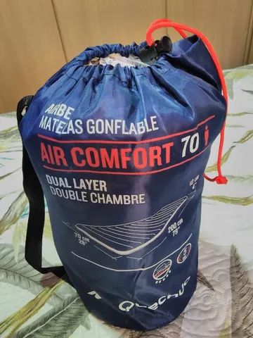 Colchão  Inflável  Quechua - Air  Confort 70 - Dual Layer/Double Chambre.