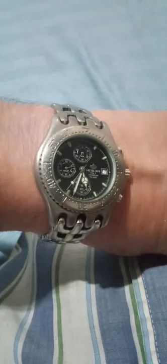 Relógio Salvecchio  Crepha . Titanium . Cronografo .Italiano . Raro
