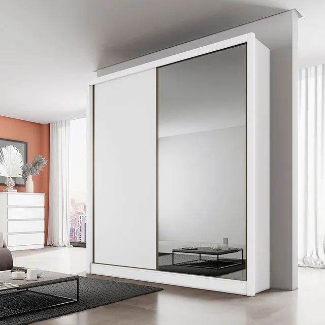Guarda Roupa 100% MDF com 1 espelho (1,62 LARGURA) - Foto 2