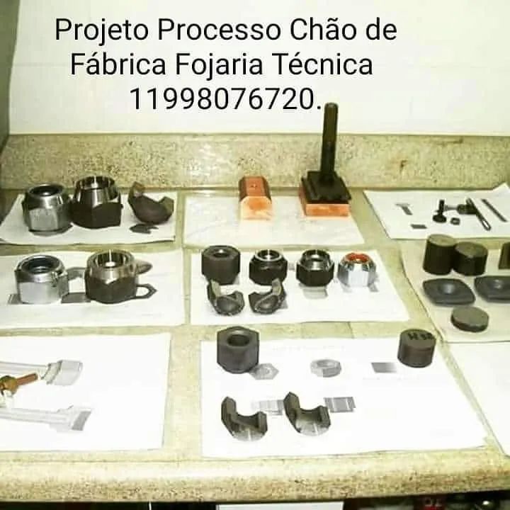 Ferramenta para forjaria de porcas. 