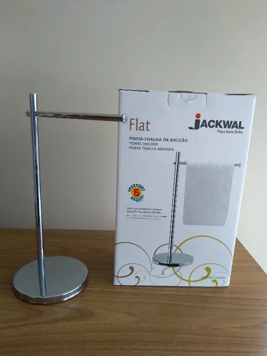 Jackwall - Porta toalha de mesa cromado - Foto 6
