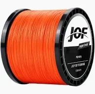 Linha multifilamento X8 - JOF - 500metros cor laranja - 0,28mm - 39LB - Foto 3