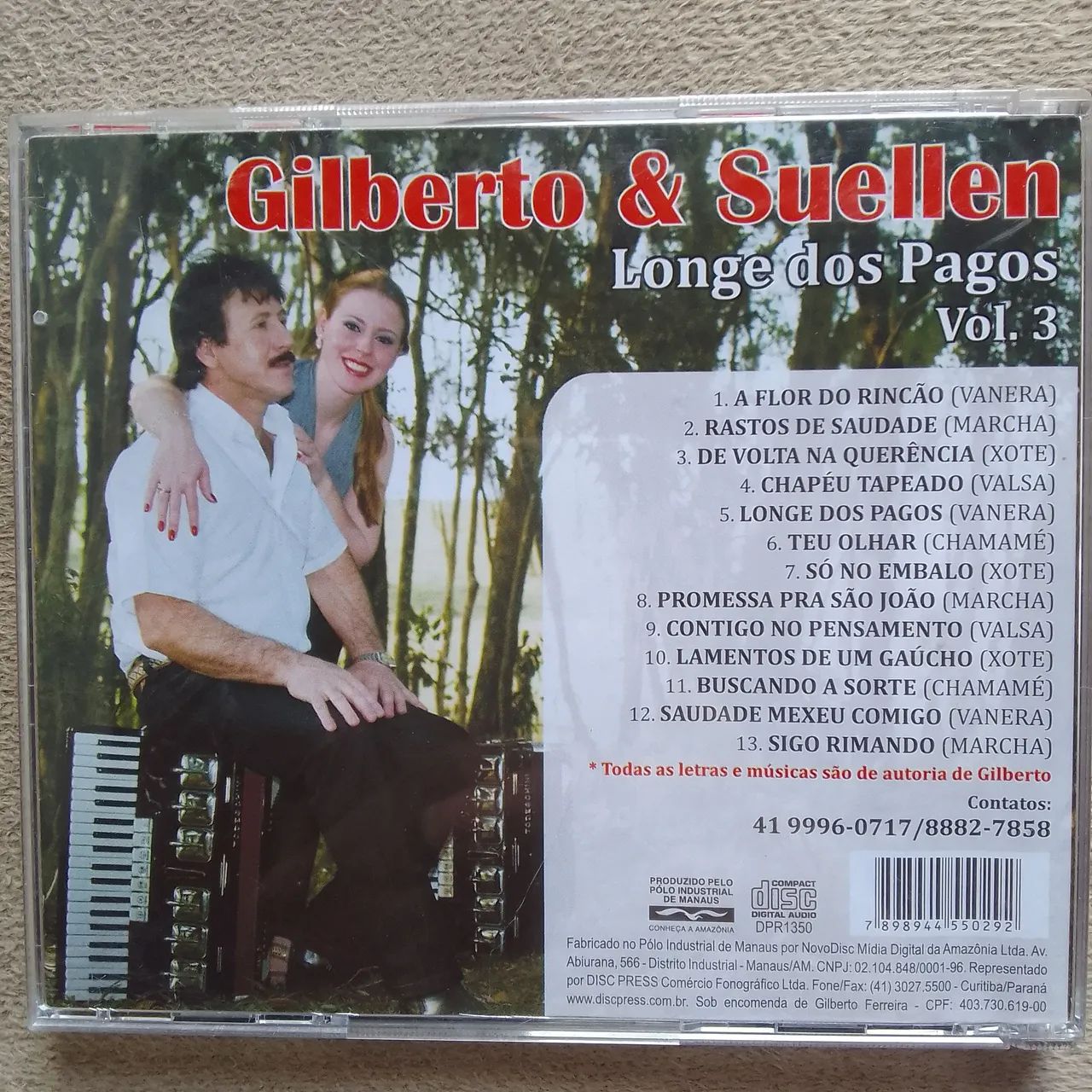 CD Gilberto e Suellen Longe dos Pagos vol.3 - Foto 2