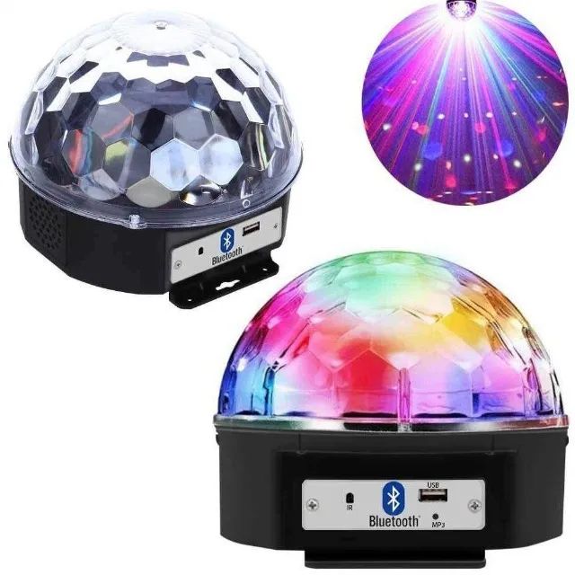 Globo de Luz Giratório LED RGB para Festas Loja Coimbra Computadores Entregamos