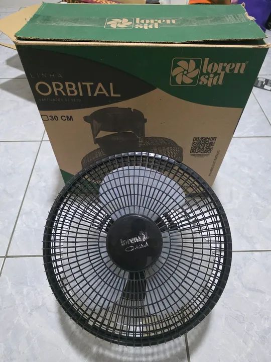 Ventilador Orbital 360 Teto Loren Sid 30cm