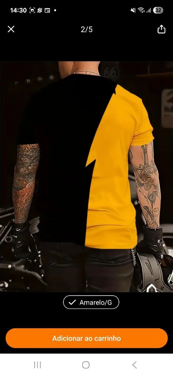 Camiseta Jesus - Amarelo e Preto - Foto 3