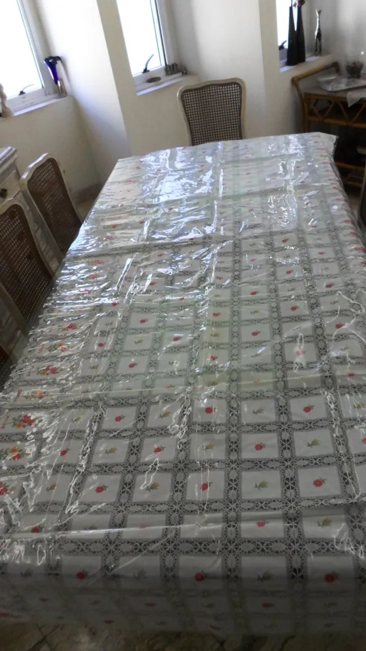 TOALHA PLASTIFICADA MESA RETANGULAR GRANDE ( 2,90X 1,20cm) - Foto 3