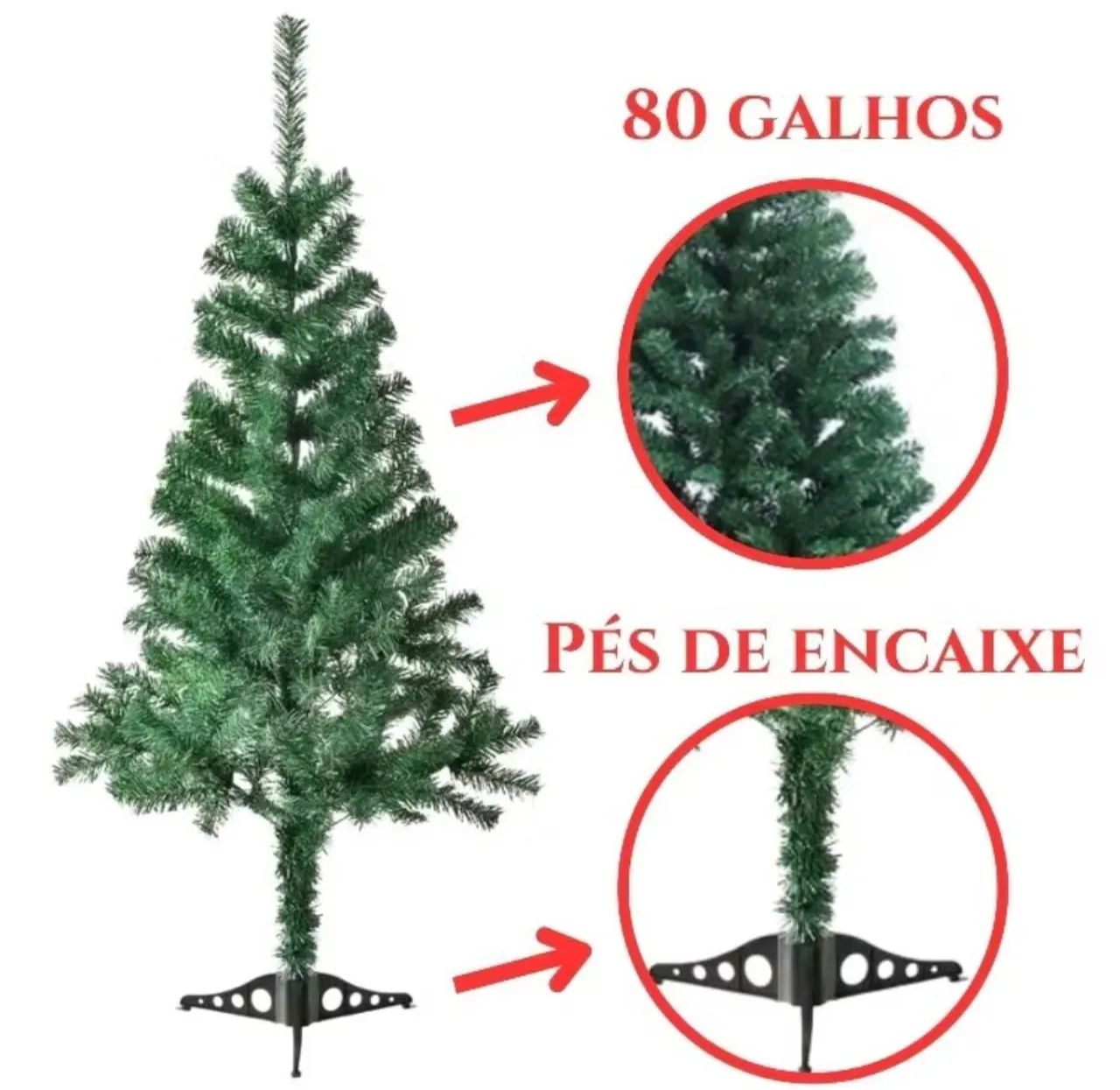 Árvore de Natal 80cm - Foto 2