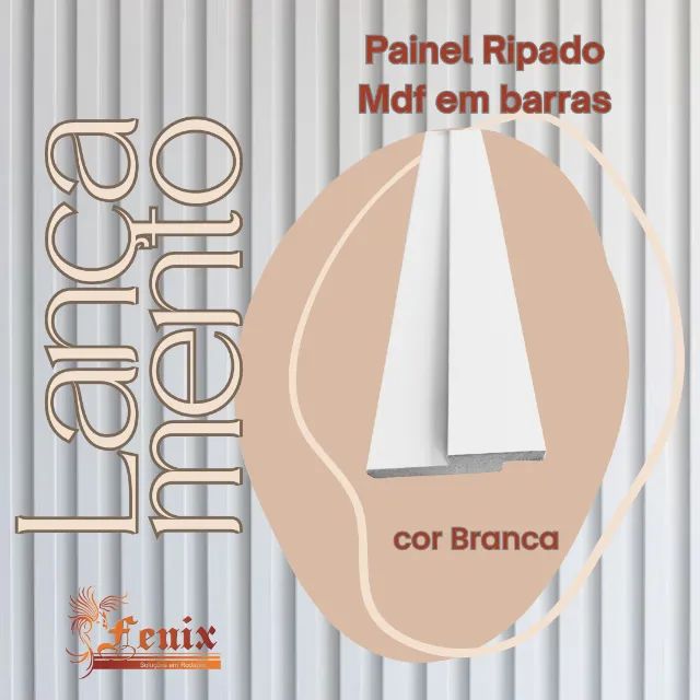 Painel ripado Mdf em Barras - Cor Branca - Foto 4