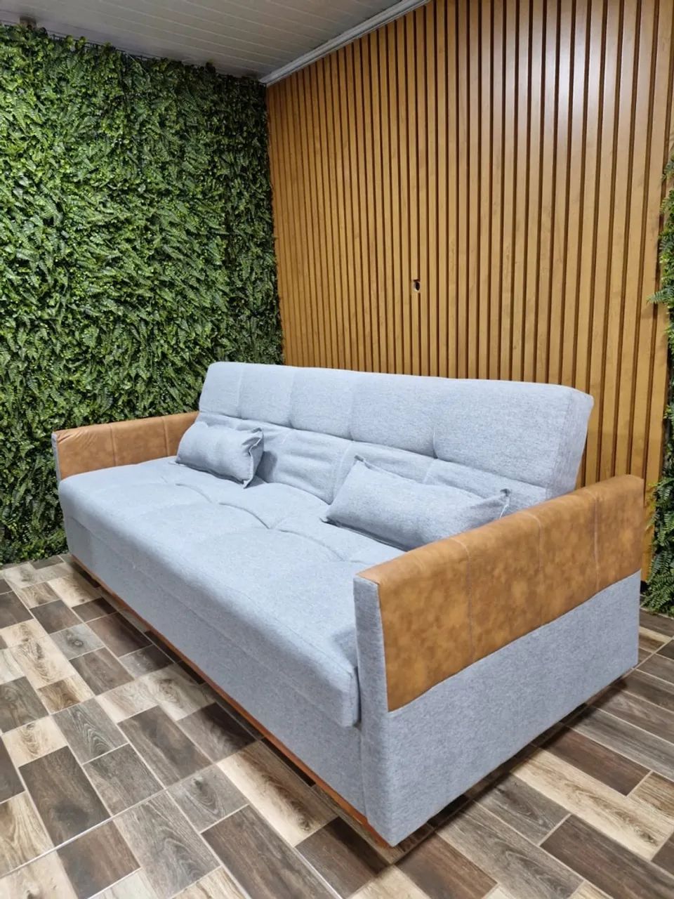 SOFÁ CAMA C/BAÚ LUXO ( PRONTA ENTREGA ) 2,05 Mts 