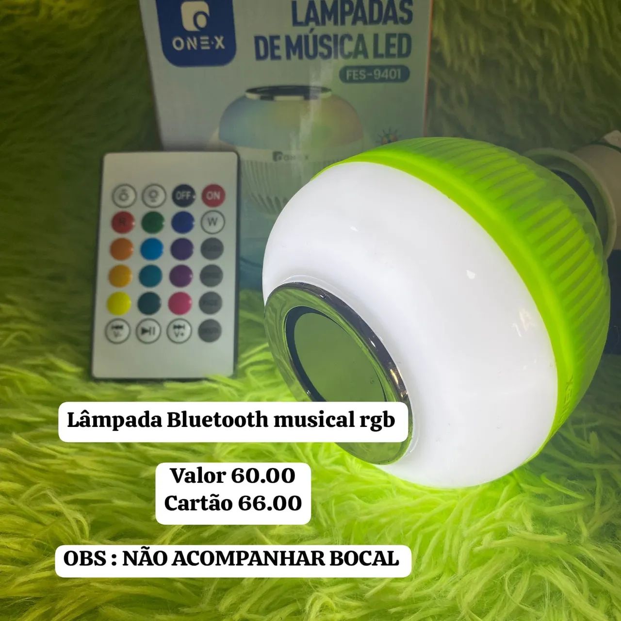 Lâmpada Bluetooth Musical RGB