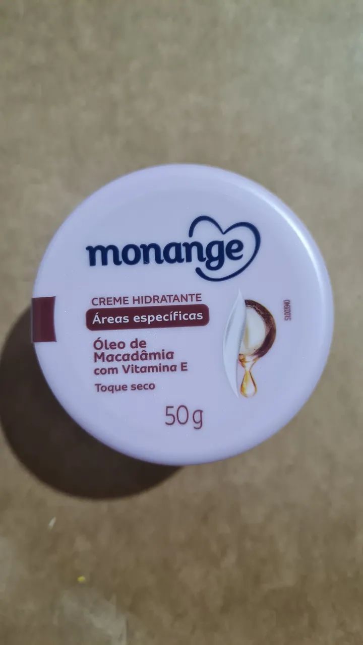 Creme Hidratante Monange Óleo de Macadâmia 50g
