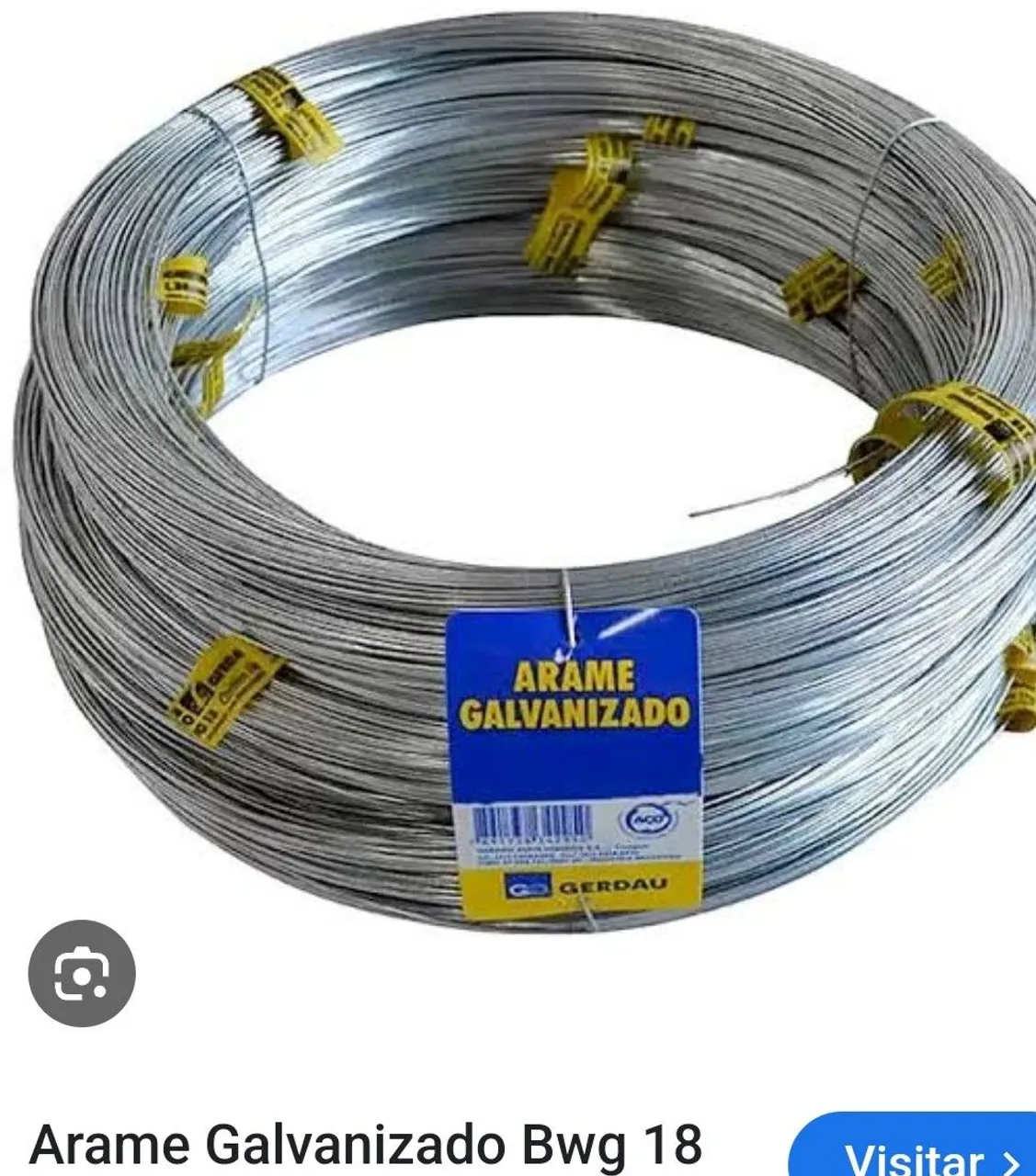 Arame Galvanizado Bwg 18 - Gerdau