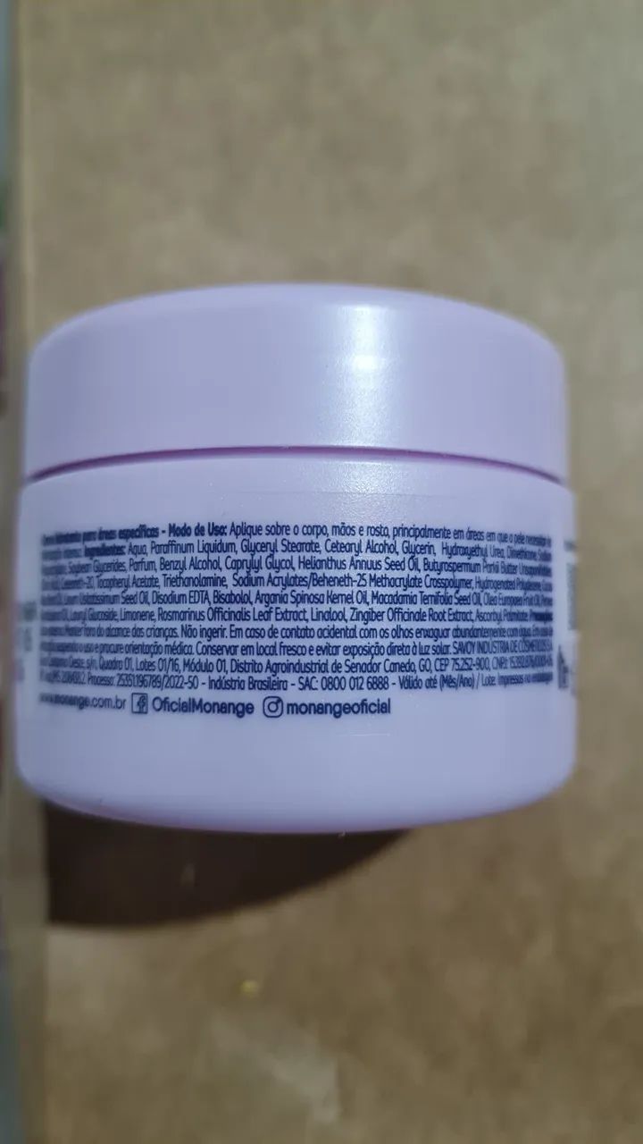 Creme Hidratante Monange Óleo de Macadâmia 50g - Foto 4