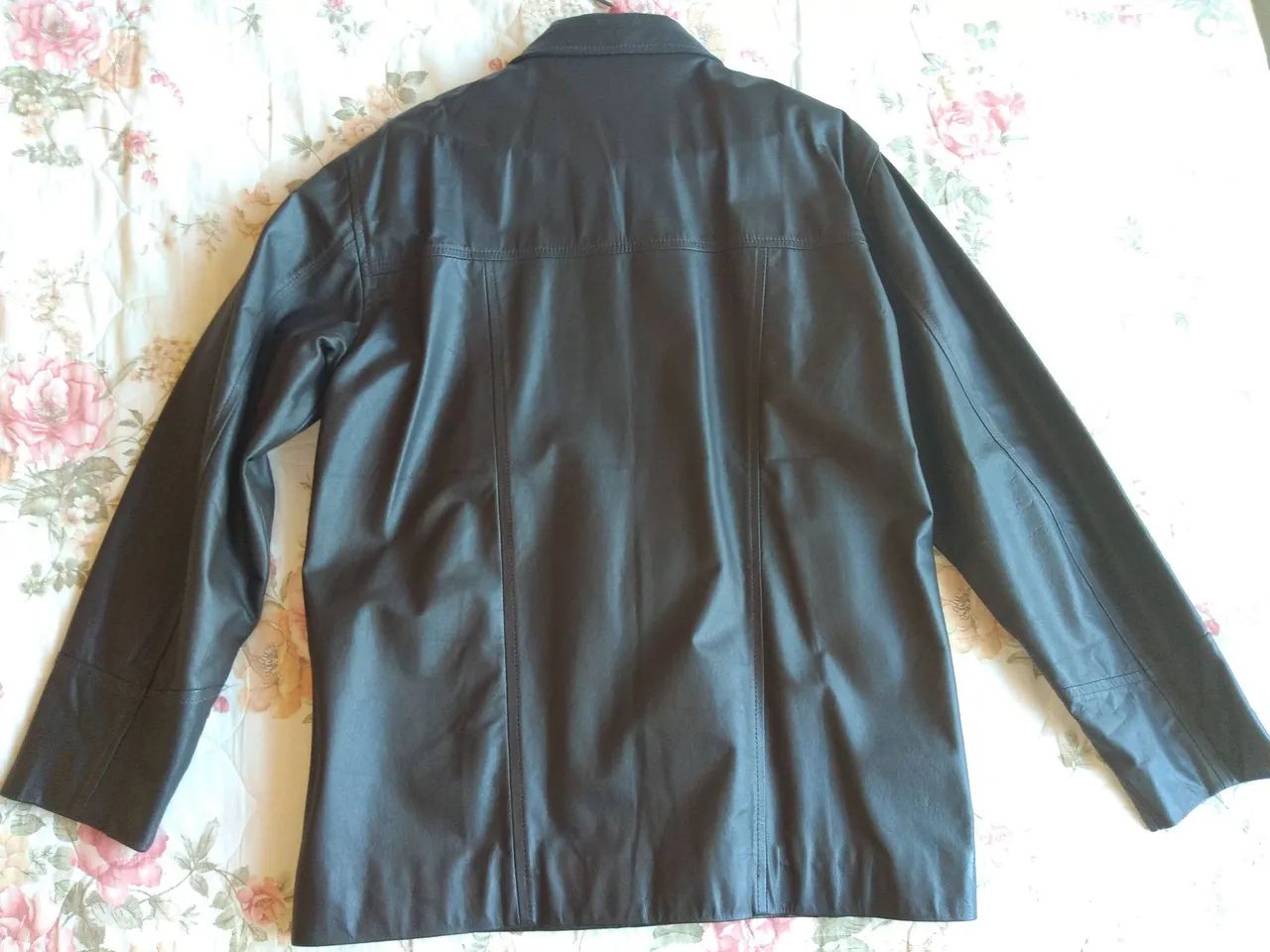Jaqueta de couro marrom - Foto 2