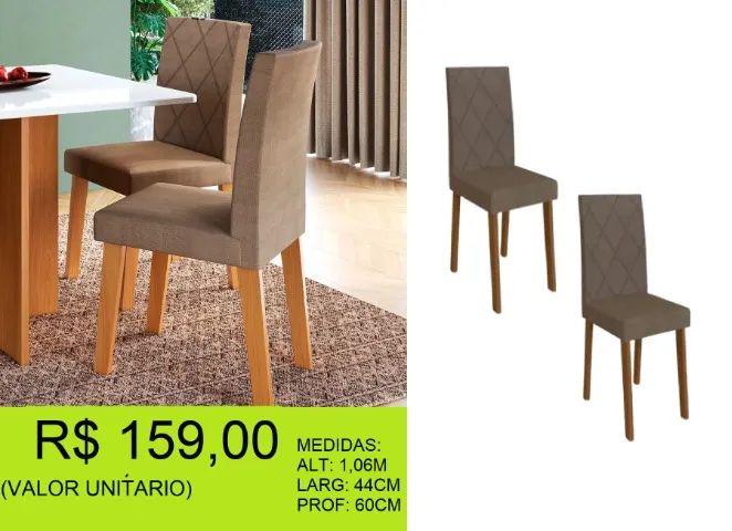 Cadeiras novas campeã de vendas - Aproveite já e compre a sua - Foto 2
