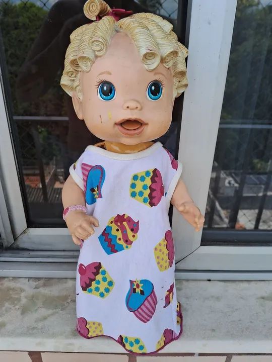 boneca hasbro baby alive com avaria