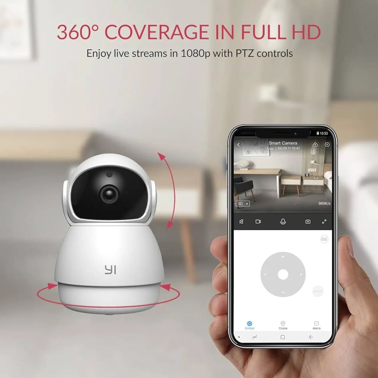 Câmera de Segurança Wi-Fi YI Dome Guard 1080P - Foto 3
