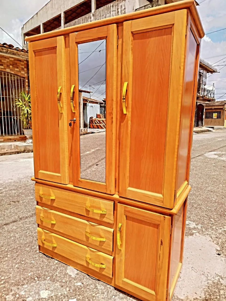 guarda roupa de solteiro 3 portas NOVO! - Foto 3