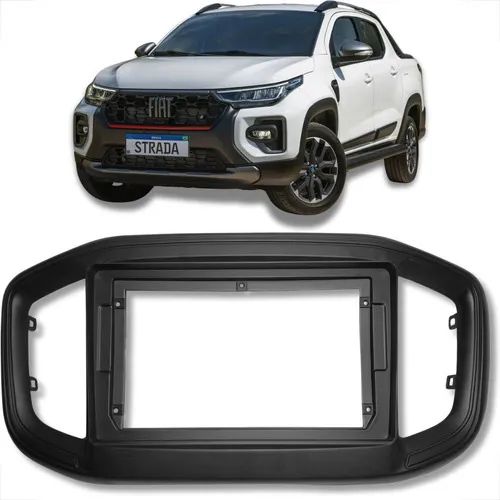 Moldura Para Multimídia Fiat Strada 2021 A 2024 9 Polegadas - Foto 2