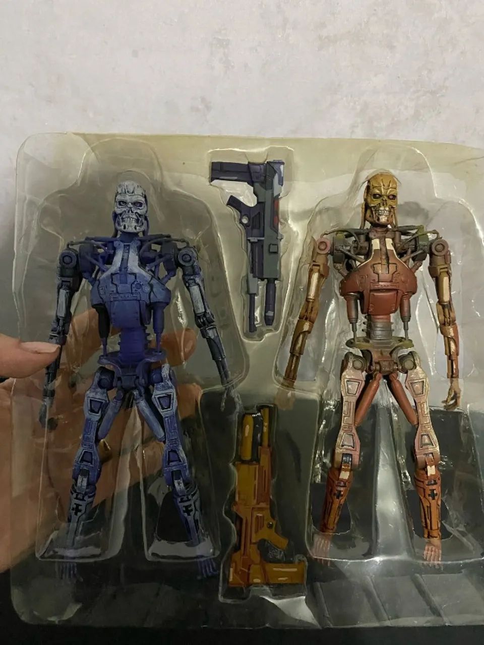 Bonecos Blue and Red T-800 Endoskeleton - Robocop Vs Terminator - (Pack 2) - Entregamos  - Foto 3
